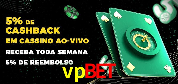 Promoções do cassino ao Vivo vpbet